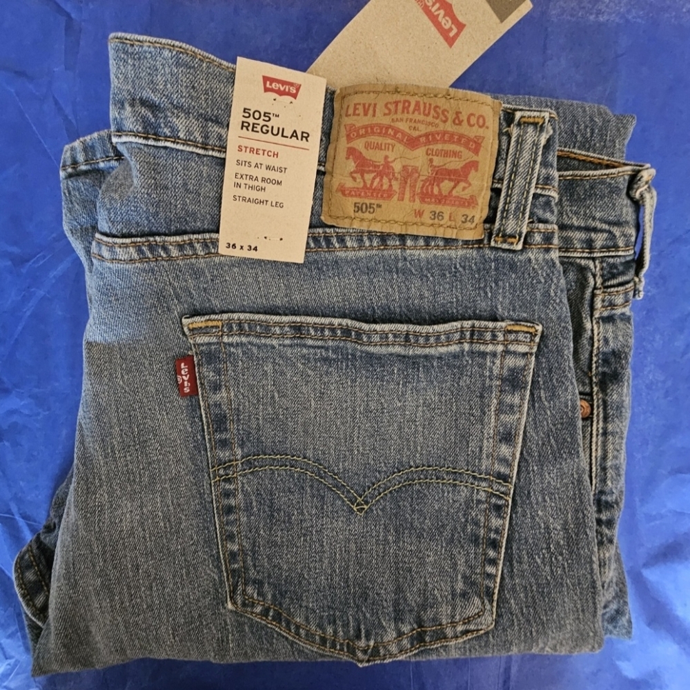 NWT Mens Levis 505 - Picture 2 of 5